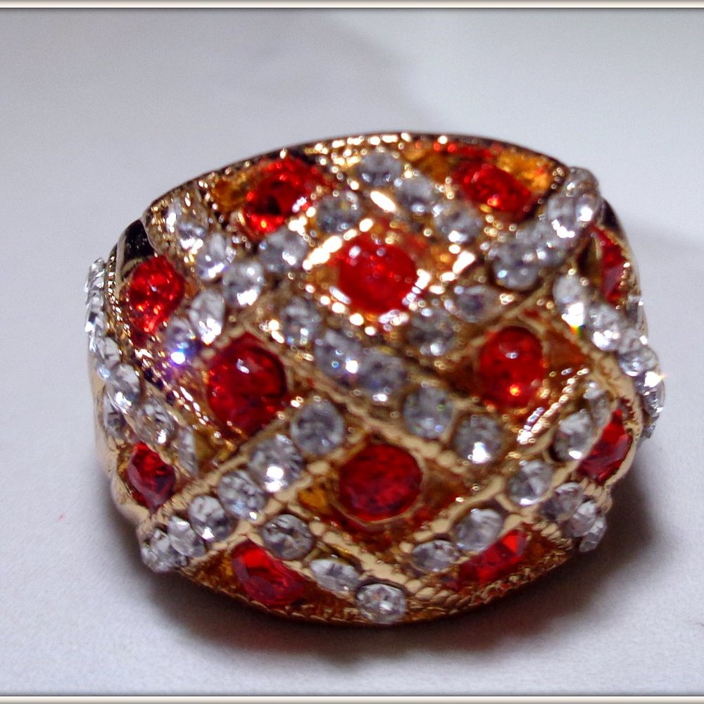 14K Yellow Gold over High grade  Ladys ring 7-8